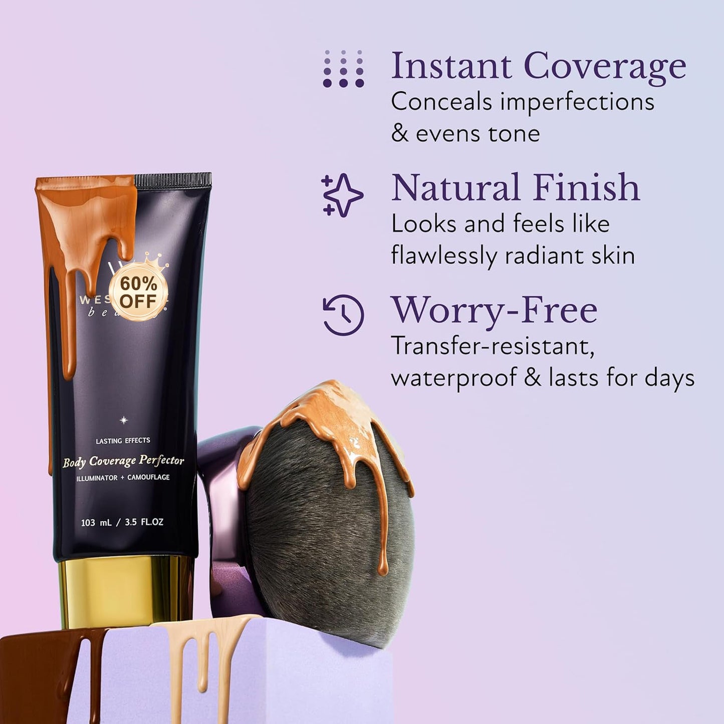 Final 3 Hours [ 60% OFF ]: Beauty Body Coverage Perfector with Brush